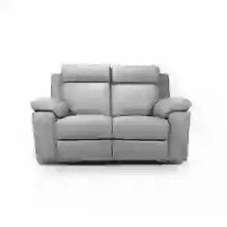 Modern 2 Seater Leather/Match Fixed or Reclining Sofa
